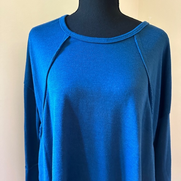 *FORGOTTEN GRACE* Blue Long Sleeve Shirt Size Medium - Picture 4 of 9